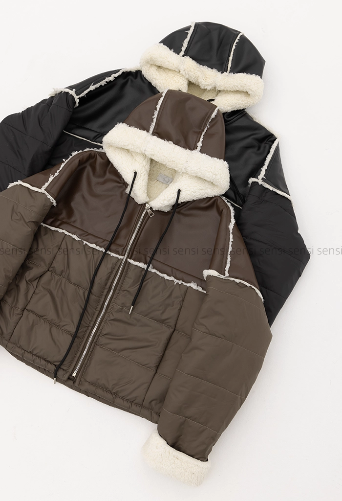 کاپشن بوفالو تدی تیکه دوزی کد1005193